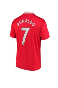 Fotbalové Dres Manchester United Cristiano Ronaldo #7 Domácí Oblečení 2022-23 Krátký Rukáv